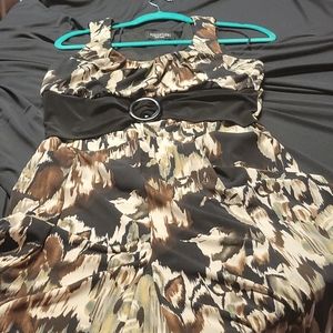 Multi Earth Toned Dress